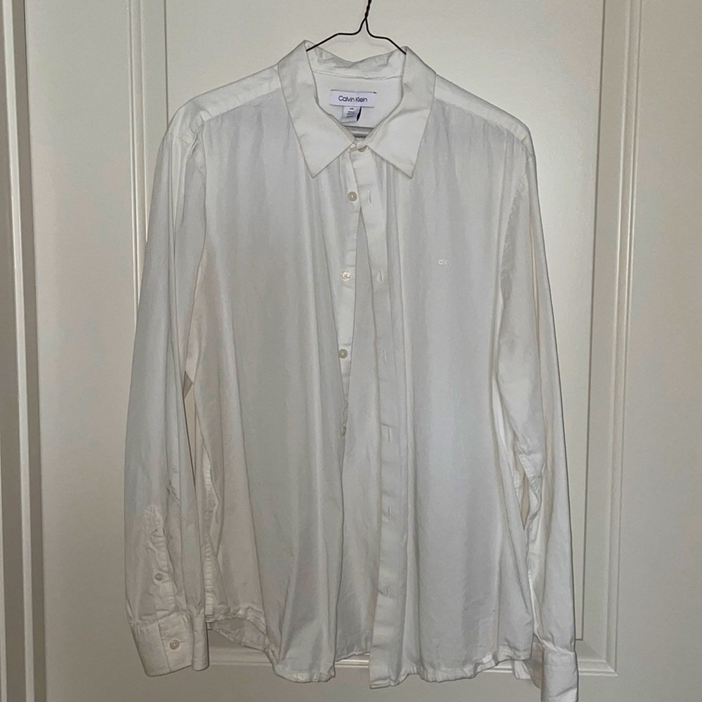 CK Cotton-Cashmere Button Down Shirt